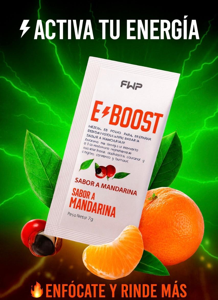Caja de E-BOOST de FWP sabor mandarina